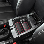 EDBETOS Center Console Organizer Tray Compatible with Wrangler JK/JKU 2011-2018 Rubicon Sport Sahara Accessories Armrest Storage Glove Box, (Red Trim)…