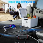 7 in 1 Cigarette Lighter Splitter, SONRU 3 Sockets Cigarette Lighter Splitter with PD Ports 3 Fast Charging USB Ports, 120W 12V/24V DC Independent Power Switches & LED Voltage Display