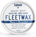 Collinite 885 Fleetwax-Marine & RV Heavy Duty Carnauba+Polymer Wax Sealant-Ultra Durable, Long-Lasting Fiberglass Protection. Provides High Gloss Shine + UV Protection + Prevents Oxidation (12 fl oz)
