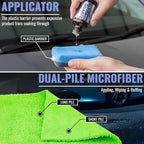 Alpha Quartz 50ml Elastic Film Ceramic Coatings for Cars with 92% Hyper Particles for High Performance, Beginners & Pro Detailers, 4-Hour Cure, Deep Gloss, Slick & Hydrophobic (Covers 2 Midsize Cars)
