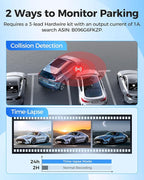 AZDOME M200 Mini Dash Cam WiFi Dashcam - Single Channel Dash Cam for Broad Road Coverage - Built-in WiFi - Full HD Resolution - Parking Monitor - App Connectivity - Collision Detection - Night Vision