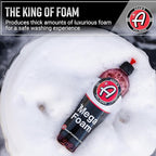 Adam’s Mega Foam Car Wash Soap (Gallon) – pH Neutral, Ultra Concentrated for Foam Cannon, Foaming Spray Gun, or Bucket – Safe for Wax, Sealants & Ceramic Coating – High Suds Car Cleaner