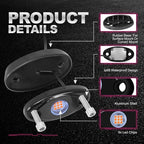 4 Pods LED Rock Lights Purple Neon Underglow Light Kits for Car ATV UTV SUV Boat Underbody Glow Trail Rig Lights Waterproof (Purple)