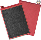 Clay Mitt Auto Detailing 2 Pack, Fine Grade Microfiber Car Clay Bar Mitt, DIY Detail Tool & Kit Car Detailing Alternative (Red)