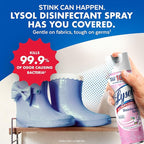 Lysol Disinfectant Spray, Sanitizing and Antibacterial Spray, For Disinfecting and Deodorizing, Early Morning Breeze, 1 Count, 12.5 fl oz each, Packaging may vary