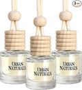 Urban Naturals Car Air Freshener Hanging + Vent Clip, Vanilla Toasted Macadamia '71 Scent Diffuser, Long Lasting Car Fresheners Made in USA, Auto Accessories for women (3 Pack)
