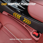 2PCS Car Seat Gap Filler and Organizer, Universal Console Catcher Fill The Gap Between Seat and Console, Anti-Drop Organizer | Suitable for Most car Models.（Black）