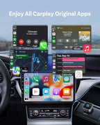 OTTOCAST Mini 3.0 (Pot) 2025 Wireless CarPlay & Android Auto 2-in-1 Adapter, Plug & Play, 5GHz WiFi, Auto Connect for iPhone & Android, Fits 98%+ OEM Wired CarPlay Cars