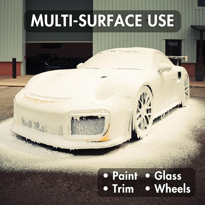 Yum Foam – pH Neutral Snow Foam for Touchless Pre-Wash – Thick, High-Foaming Soap Safe on Paint, Ceramic Coatings, and All Exterior Surfaces – 500ml Bottle