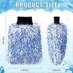 LemonRoad 30 Pcs Microfiber Car Wash Mitts Scratch Free Wash Mitts for Car Cyclone Microfiber Absorbent Detailing Washing Gloves Sponge Glove Cleaner for Wheel Trucks Home Cleaning Supplies