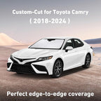 EcoNour Windshield Sunshade Compatible for Toyota Camry 2018-2022 2023 2024, LE, SE, SE Nightshade, XLE, XSE, TRD, Sun Visor for Front Windshield Sun Shade Cover, UV Heat Protector, Car Accessories