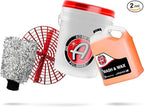 Adam's Wash & Wax Washing Bundle - Car Wash Soap Infused With Pure Carnauba Car Wax | Car Cleaning Formula W/Paint Protection | Use In 5 Gallon Bucket Foam Cannon & Foam Gun