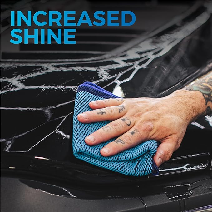 The Rag Company Ultra Clay Towel - Clay Bar Results in Minutes, Smooth Paint Fast, Enhance Gloss & Wax Bond (12"x12")