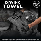 Professional Extra Large Microfiber Car Drying Towel | 1200 GSM Ultra-Absorbent | 24"x36" Detailing Cloth | Cars, Trucks & SUVs | Safe on Wax, Glass & Ceramic Finishes