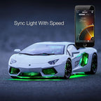 XKGLOW chrome App Control Car Mini LED Accent Light Kit - Interior