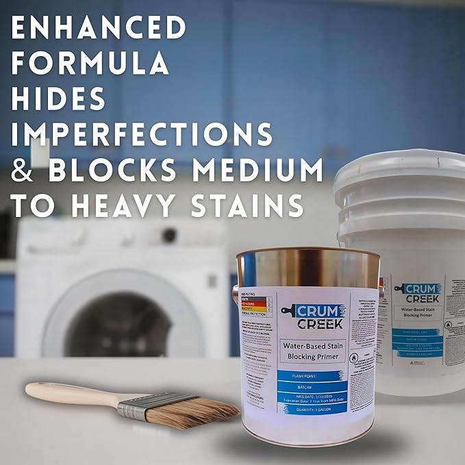 Primer Sealer Stain Killer, Interior/Exterior, White, 1 Gallon