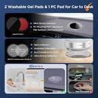 MSXTTLY Vacuum Magnetic Phone Holder for Car Suction Cup Phone Mount Adjustable Suction Phone Mount 2026 Upgraded Vacuum Magnetic Phone Stand for All Smartphones White