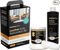 Furniture Clinic Leather Easy Restoration Kit | with Leather Recoloring Balm, Cleaner, Sponge, and Cloth | Leather Repair Kit for Scratched and Faded Furniture (Cream)