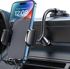 FESIYOYE Phone Mount for Car [6.2in Flexible Arm] Cell Phone Holder for Windshield Dashboard [Washable Strong Suction] Automotive Accessories Car Mount for iPhone Android Smartphone Universal Cradles