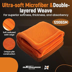 maXpeedingrods Drying Towels Car Detailing for Cars Trucks SUVs RVs and Motorcycles 36" x 30", 1200GSM Microfiber Car Drying Towel, Super-Absorbent, Streak-Free, Scratch-Free, No Water Spots