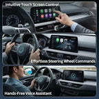 2026 Wireless CarPlay Adapter & Android Auto Dual System, Plug & Play Auto Connect Low Latency, USB-C Included, Compatible with Factory Wired CarPlay Cars for iPhone iOS 10+
