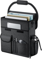 FLORICH Car Front Seat Organizer, Car Laptop Holder Backseat Organizer for Work, Automatic Document Holder Multi-Pocket Storage Organizer, Car Seat Back Storage Bag with Cup Holder
