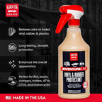 Griot's Garage Vinyl and Rubber Protectant for RVs, Campers, Trailers, Boats, ATVs, UTVs, Motorcycles, SiO2-Powered Ceramic Restorer, 10824, 25oz