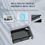 BIBIBO 3Packs 2025 2026 X3 G45 Center Console Organizer for 2025 2026 BMW X3 G45 (30 xDrive/M50 xDrive) Console Trays+ Insert Cup Holder Organizer + Armrest Hiddlen Storage Box
