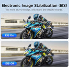 Motorcycle Dash Cam, 2K Ultra HD Front Dash Camera for Motorcycle, IP67 Waterproof, Loop Recording 24H Parking Monitor Wide Angle Night Vision with App Control, Max Support 128 GB
