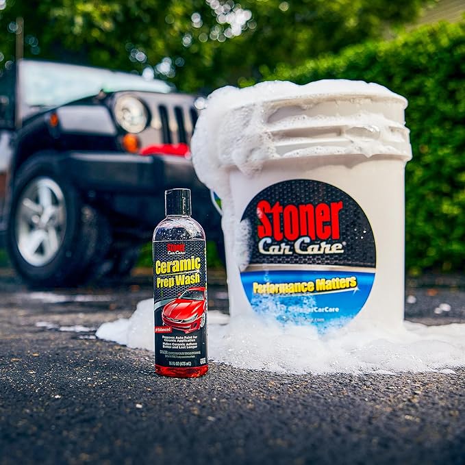 Stoner Car Care 91113 Ceramic Prep Car Wash Soap Removes Waxes, Sealants, Glazes, and Old Coatings to Prepare Automotive Paint for Ceramic Applications, Safe for All Finishes, 16 Fl Oz, Pack of 2