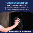 MW Pro Microfiber Cleaning Cloth | Black | 36 Pack | 16” x 16” | All Purpose Microfiber Towels - Clean, Dust, Polish, Scrub, Absorbent
