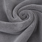 Amazon Basics Super Absorbent Microfiber Car Drying Towel, Streak-Free, Non-Abrasive, 36"L x 25"W, Gray