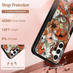 for Samsung Galaxy A16 5G Phone Case - Compatible with MagSafe Women Girls Cute Magnetic Protective Cover Girly Kawaii Mushroom Flower Heavy Duty Shockproof Design for Samsung A16 5G Case
