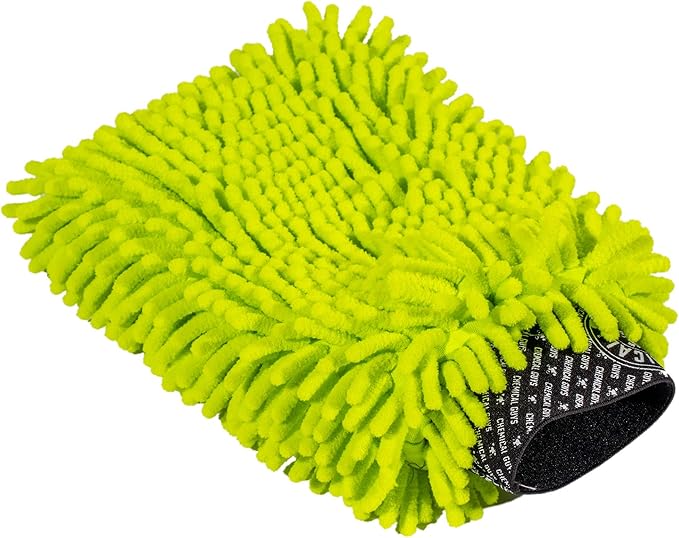 Chemical Guys CWS_104_16M Car Wash Starter Bundle - Concentrated Bug and Tar Remover Car Wash Soap, 16 oz + Green Chenille Wash Mitt (2 Items) Works on Cars, Trucks, SUVs, RVs & More