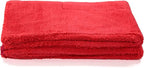 Maxshine 3-Pack Big Red Microfiber Drying Towels (1000GSM, 20x28 / 51x71cm) | Large Plush Double-Sided Towels | Super Absorbent Rinse-Free Microfiber for Car Wash Drying & Professional Auto Detailing