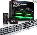 OPT7 Aura Aluminum Underglow LED Lighting Kit for Truck with Remote Control, 12V Exterior Waterproof Light Bar, RGB Multicolor Neon Accent Under Car Decorations, Off Road Pickup Jeep Gifts