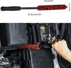 3 Pcs Soft Wheel Brushes for Cleaning Wheels Kit - 1x Synthetic Soft Car Wheel Rim Brush，1x Long Handle Cleaning Brush and 1x Car Detail Brush, Clean Dirty Wheel…