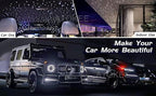 ATOKEE 16W Twinkle 400pcs Starlight Headliner Kit, 0.03in 9.8ft Fiber Strands Small Size Star Lights for Car Roof Use with APP/RF Remote Music Mode