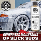 Chemical Guys CWS_1011 Maxi-Suds II Foaming Car Wash Soap (for Foam Cannons, Foam Guns or Bucket Washes) for Cars, Trucks, Motorcycles, RVs & More, 128 Fl Oz (1 Gallon), Strawberry Scent