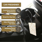 Worldwide Nutrition Tyler AutoGlam Car Air Fresheners - French Market Scent - 6 Pack with Multi-Purpose Keychain