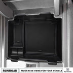 RUNROAD Center Console Upgraded Organizer Compatible with Acura RDX 2019 2020 2021 2022 2023 2024 Accessories, Armrest Storage Box Insert Card Container ABS Coin Holder Console Tray, Black