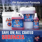 AIM Chemicals Car Wash - High Foam Formula Car Shampoo, Professional Car Wash Shampoo Compatible with Ceramic Coatings - Ideal for Foam Guns - Streak-Free Finish for Detailing - 1 Gal