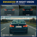 4K Dash Cam Front and Rear Inside,3.16" IPS,3 Channel Dash Cam for Car with 5G WiFi,Free 64GB Card,170° Wide Angle,Loop Recording,G-Sensor,WDR,Night Vision,Time-Lapse,24H Parking Monitor