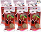 Super Sheet, Organic Under the Seat Car Air Freshener, Long Lasting Fragrance (Cherry, 6 Packs)