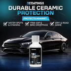 10X Ceramic Coating for Cars | 30ml SiO2 Nano Hydrophobic Formula | Protects Paint, Wheels & Trim | Professional Grade | Up to 5 Year Durability
