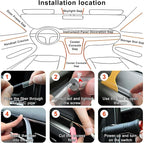 LED Lights for Car Interior - 5 in 1 Wireless Ambient Lighting Kit with 236" Fiber Optic, 16 Million Colors, APP Music Sync - Car Neon Lights for Cars, Trucks, SUVs（Cigarette）