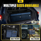 MIKKUPPA Car Trunk Organizer - 65L Collapsible Trunk Organizer with Lid, Sturdy Car Storage for SUV Auto Truck Van with Adjustable Straps and Non Slip Bottom (Blue)