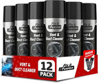 FIX & FUSION A/C Vent and Duct Cleaner (13.5 oz)| Foaming Spray for Car Air Conditioner | Freshens & Cleans Dust Build-Up | Fast, No-Rinse Formula | Automotive HVAC Refresher & Detailer (12 Pack)