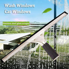 Retractable Aluminum Alloy Cleaning Pole with Squeegee & 180° Rotatable BrushIdeal for Conservatory Roof & Solar Panel Cleaning