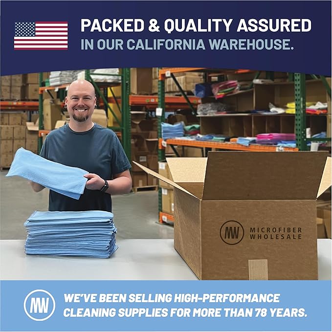 MW Pro Microfiber Cleaning Cloth | Gray | 12 Pack | 16” x 16” | All Purpose Microfiber Towels - Clean, Dust, Polish, Scrub, Absorbent